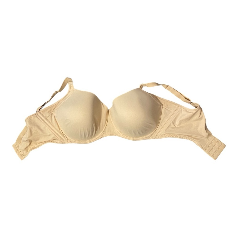 Cream Full-Coverage Bra with Molded Cups